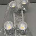 CLOUDY BAY 3 Color LED Dimmable 4-Head Track Lighting Kit,3000K/4000K/5000K Selectable 30W 2400lm CRI90,Adjustable Light Head Fixture for Accent Decorative Lighting,White