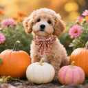 Maca Bates Halloween Pumpkin Dog Collar with Bow Bowtie for Dogs Sailor Bow Tie Adjustable Breakaway Cute Collars Accessories Fall Gift for Small Medium Large XL Puppy with Golden Metal Buckle