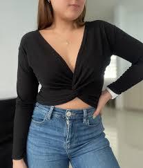 Longsleeve Top , Size S, Black