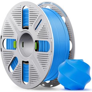 PLA Basic, Pre-Dried Filament with Quick-Swap Reusable Spool 1kg (2.2lbs), 1.75mm 3D Printing Filament, Compatible with Bambu Lab 3D Printers – Cyan