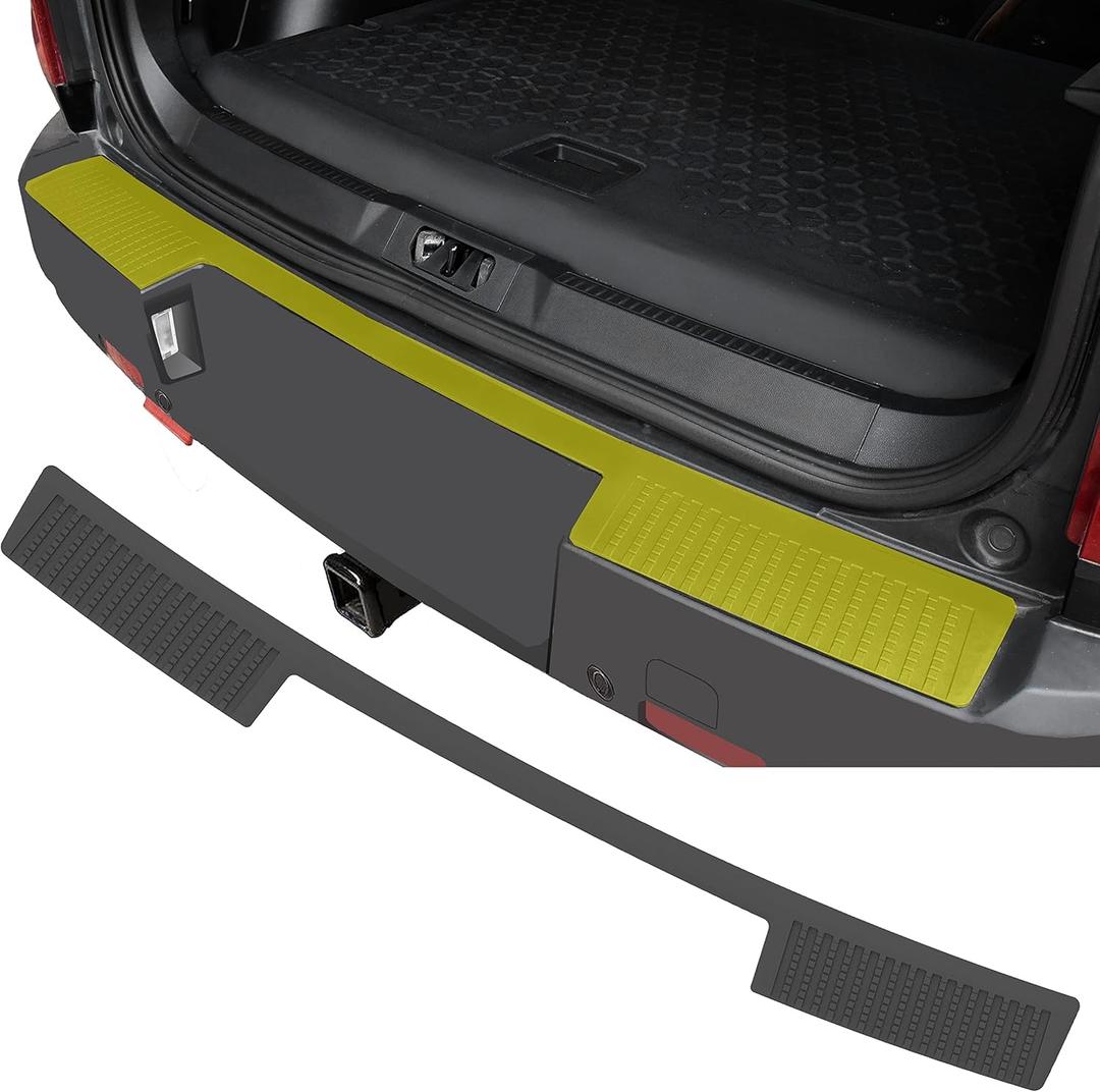 Rear Bumper Protector for Bronco Sport 2021-2024, TPE Trunk Back Bumper Guard Protector Tailgate Pad Mat for Ford Bronco Sport 2021 2022 2023 2024 Accessories
