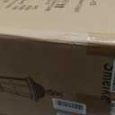 Large Outdoor Pendant Light Fixtures, 17.9" H Black Exterior Hanging Lantern Lights, Height Adjustable Outside Chandeliers with Clear Glass for Porch, Farmhouse, House