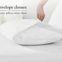 California Design Den King Size Pillowcases - 100% Cotton, Set of 2 Soft Sateen Weave Cases, Fits King Size Pillows - Bright White