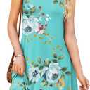 WEACZZY Women Summer Casual Swing T Shirt Dresses Beach Cover up Loose Dress (L)