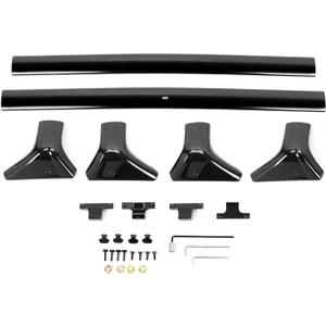 Roof Rail Crossbar Set Compatible with 2016-2021 Lexus RX350 RX450H 2018-2021 RX350L RX450HL Without Panoramic Sunroof Black Aluminum