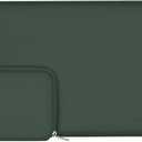 MOSISO Laptop Case 14 inch, 14 inch Laptop Sleeve Bag Compatible with HP Lenovo Dell ASUS Acer, HP Stream, Dell Latitude, Lenovo IdeaPad, Neoprene Computer Sleeve Bag with Small Case, Midnight Green