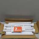 STARLATTA 2 Pack Shower Curtain Rods:43-78 Inch No Drilling Tension Rods, 1" Diameter Heavy Duty Adjustable, Stainless Steel Rust-Proof Spring Anti-Slip Curtain Rod for Bathroom (White,78'')
