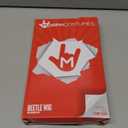 Morph Beetle Wig White Frizzy Hair Wig with Green Roots and Bald Cap for Halloween Costume for Men and Women, One Size