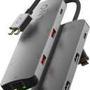 LINQ byELEMENTS LQ48011 7-in-2 D2 Pro MST USB-C Multiport Hub with Dual 4K HDMI and Ethernet for MacBook M1/M2