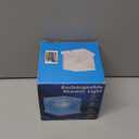 Rechargeable Shower Light No Wiring, 16 Color Changeable Ocean Wave Projector Light, Dimmable Waterproof Shower Lamp with Remote, Rotating Flame Water Ripple Lamp for Shower, Bathroom, Bedroom Decor