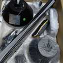 TCL Ceiling Fans with Lights, 52 Inch Low Profile Ceiling Fan with Light and Remote Control, Flush Mount, DC Reversible Motor, Noiseless, 6 Speeds Ceiling Fan for Bedroom (Black)