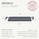 Made In Cookware | Carbon Steel Griddle - (Like Cast Iron, but Better) | Professional Cookware | Crafted in Sweden | Induction Compatible, Size: Griddle