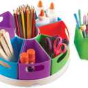 Learning Resources Create a Space Storage Center - Toy Desk Organizer, Classroom Workspace Must Haves, Homeschool Organization, Arts & Crafts , Caddy, Office & Teacher Supplies