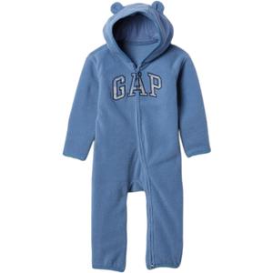 GAP Baby Fleece One-piece Outfit (12-18 Months, Bainbridge Blue)