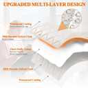 MAGZO Temperature Protection Insulated Door Curtain with Perspective Window, 34" x 82", Oxford Fill with Thicken Cotton, Insulation Cover Blanket for Winter/Cold Weather, Keep Warm in Winter, Beige