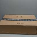 OLANLY Outdoor Rug 8x10 ft Waterproof, Reversible Outdoor Plastic Straw Rug, RV Mat, Indoor Outdoor Carpet Clearance for Patio, Camping, Balcony, Deck, Backyard, Navy & White