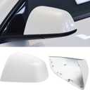 Jaronx Compatible with Tesla Model Y Side Mirror Cover Replacement 2020 2021 2022 2023 2024, Left Driver Side Pearl White Door Rearview Mirror Cover Cap for Tesla Model Y Accessories