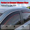 Fit 2007-2011 Toyota Camry in Channel Slim Style Acrylic Window Visors