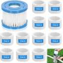 Type VI Hot Tub Filters Cartridge, 12 Pack Spa Filters Swimming Pool Pump Filter Compatible with Best-wayy, Efficient Filtration & Keep The Water Clean