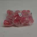 7OZ Plastic Glasses, 10Pcs Rose Red Reusable Drinking Cups Vintage Champagne Flutes, Plastic Crystal Water Goblets for Parties Stemmed Shatterproof Drinking Glasses for Wedding, Toasting Party