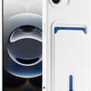 Designed for iPhone 16e Wallet Case with Card Holder, Soft Silicone Cover Microfiber Lining for Women Men, Camera Protection Shockproof Wallet Phone Case for iPhone 16e White