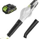 Leaf Blower Cordless 20V, 320CFM 145MPH Electric Leaf Blower with 2Ah Battery & Charger, Battery Powered Leaf Blower Lawn, Patio, Yard, Sidewalk Cleaning, Car Dust