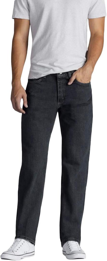 Lee Mens Relaxed Fit Straight Leg Jean (32W x 34L, Tomas)