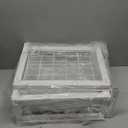 Expandable Cabinet Shelf Organizer 16-26" L Stackable Kitchen Counter Shelf Rack Stand Sink Riser Countertop Storage White (Wide 10.6D)