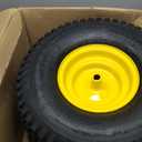 MAXROLLORS (2 Pack) 20x8.00-8 Lawn Mowe Tire and Wheel Tubeless, 3.5" Offset Hub, 3/4" Borehole, 3/16" Keyway, 4-Ply, Replacement 20x8-8 Rear Tire and Wheel Assemblies