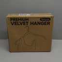 devesanter Pants Hanger, 30 Pack Space Saving Open-Ended Metal Pants Hanger, Non Slip Trousers Slack Hangers Organizers for Pants Jeans Slacks Scarf Trousers Ties, (Black)