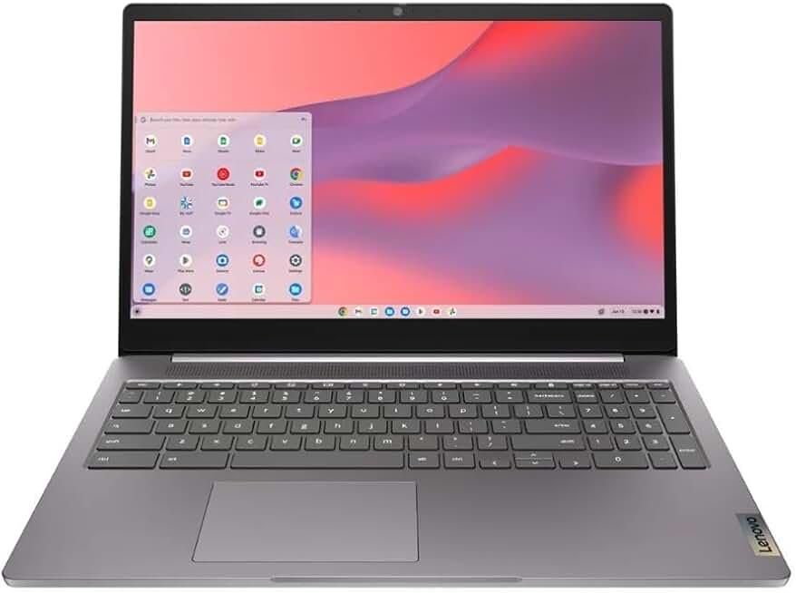 Lenovo IdeaPad 3i Chromebook 15.6" FHD Laptop, Intel Celeron N4500, 4GB Memory, 64GB eMMC, Intel UHD Graphics, Chrome OS, Artic Grey