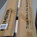 NUMENN Triple Column 4 Tier Bookshelf, Bookcase with 11 Open Display Shelves, Adjustable Rustic Industrial Style Book Shelves, Modern Bookshelves for Bedroom, Living Room and Home Office, Vintage