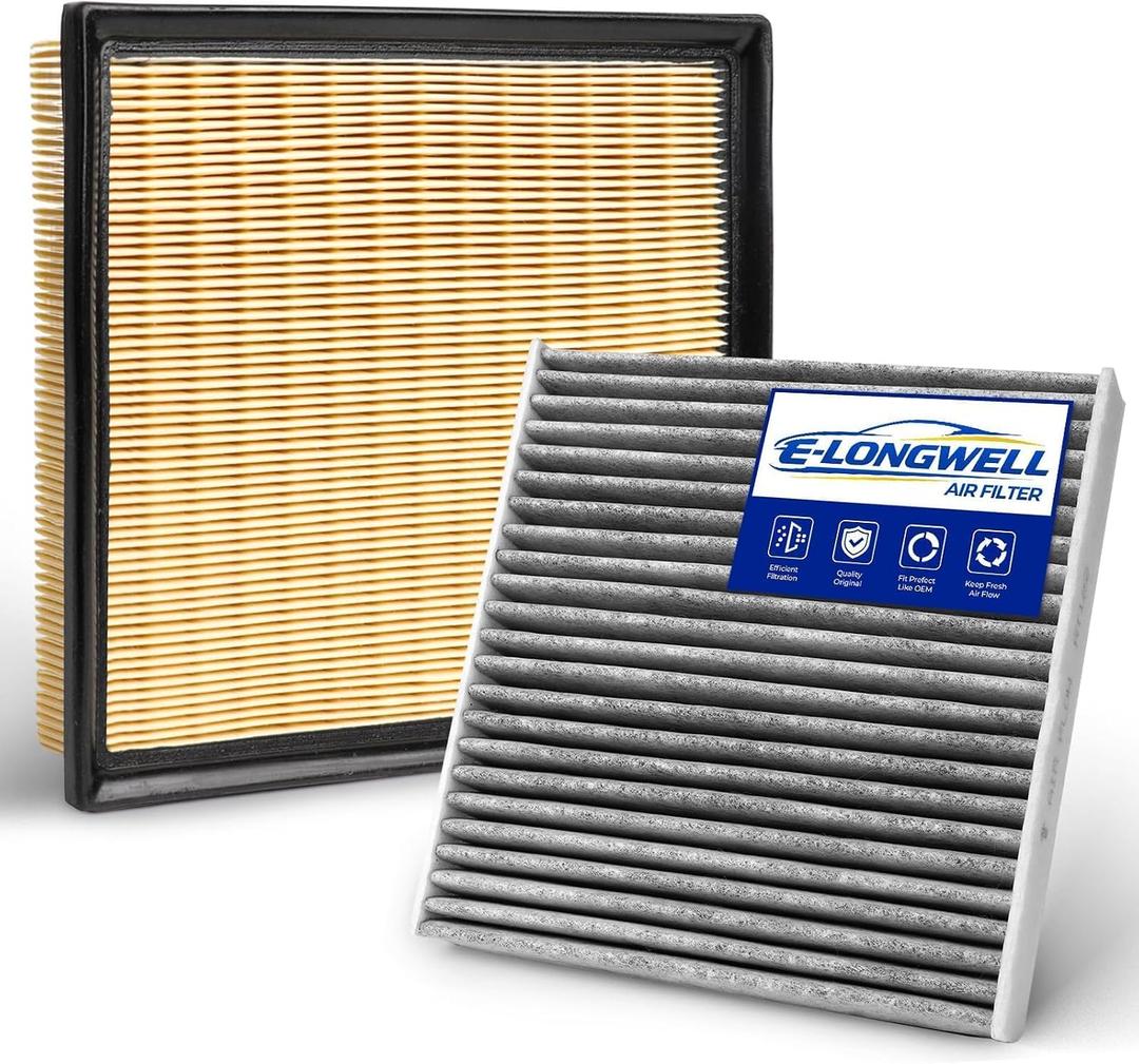 Cabin & Engine Air Filter Kit Fits 2013-2018 ES350, 2015-2017 NX200T, 2018-2021 NX300, 2010-2015 RX350, 2013-2018 AVALON, 2012-2017 CAMRY, 2011-2020 SIENNA (Gas Only); 2014-2019 HIGHLANDER (All)