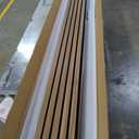 Art3d 4-Piece Wood Slat Acoustic Panels for Stylish Decor and Noise Reduction, 3D Textured Panel for Ceiling and Wall, Walnut (4Pcs - 94.5 * 7.9 inch)