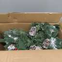 Outdoor Urn Filler, Set of 2 Lighted Outdoor Christmas Tree, Battery Operated Christmas Porch Decorations for Driveway, Yard, Garden, Flower Beds