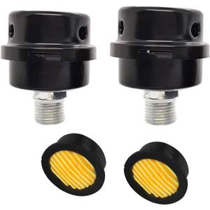 Air Compressor Silencer 1/2"PT 20mm Filter Air Compressor Muffler Accessories Air Compressor Intake Filter Noise Muffler Silencer 20mm Thread, Pack of 2