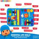 LUPPA Pocoyo Montessori Busy Board - Preschool Learning Fun with Alphabet & Numbers, Ideal Educational Travel Toy for 3-4 Year-Olds (Busy Board)