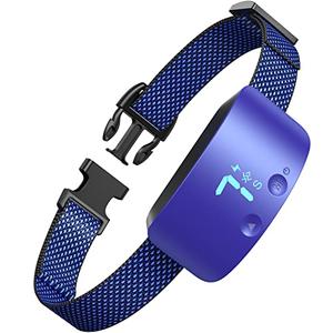 NBJU Bark Collar for Dogs,Rechargeable Anti Barking Training Collar with 7 Adjustable Sensitivity and Intensity Beep Vibration for Small Medium Large Dogs(Dark Blue