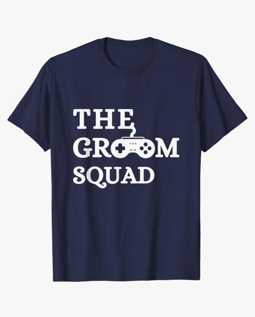 Groom Squad Wedding Bachelor Party Groomsmen Game Party T-Shirt Size Small