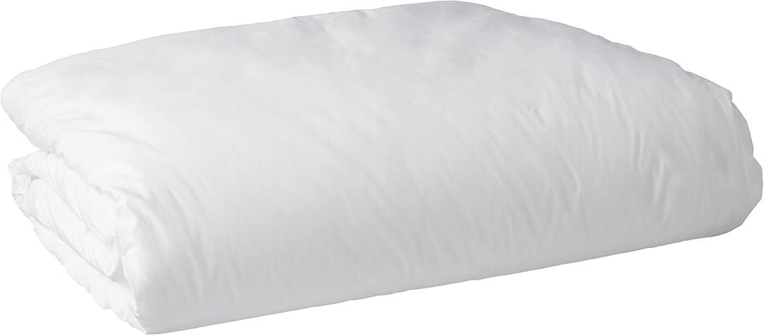 National Allergy Premium 100% Cotton Duvet Comforter Protector - Jumbo Queen Size - 96" x 92" - White - Breathable 300 Thread Count Hypoallergenic Cover - Zippered Encasement - Bedding Linen (Jumbo Queen (96x92))