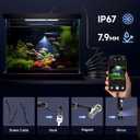 [Dual-Lens] Endoscope Camera with Light, 1920P HD Borescope with 8+1 Adjustable LED Lights, IP67 Waterproof 16.5FT Semi-Rigid Snake Cord Inspection Camera for iPhone, iPad and Android Phone (Type C)