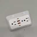 JcBlaon Outlet Extender Surge Protector - 6 Outlet Splitter with 4 USB Ports (2 USB C), Multiple Plug Expander Wall Charger, 3 Sided Multi Plug Wall Adapter Power Strip for Home Office Kitchen Travel