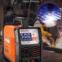 Plasma Cutte 50 Amp, Plasma Cutter Machine 110/220V Dual Voltage 3/4" Max Cutting, 1/2'' Clean Cut, Non-High Frequency Non-Touch Pilot Arc, Large LCD Digital Dispaly, 2T/4T Plasma Cutting Machine