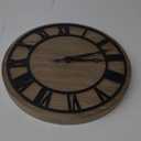 Bernhard Products Decorative Wall Clock 12 Inch Noiseless Farmhouse Rustic Metal Iron Frame 