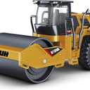 Dollox Die-cast Road Roller Toys 1/50 Scale Metal Engineering Road Planer Vehicle Truck Toy High Detail Construction Vehicles Model Road Roller Decoration Toy Kids