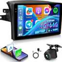 4+64G Android 15 Car Stereo for Toyota Sienna 2004 2005 2006 2007 2008 2009 2010 with Wireless Carplay/Android Auto - 9 Inch Touchscreen Radio with EQ/5G WiFi/GPS/SWC/Mirror Link, AHD Rear View Camera