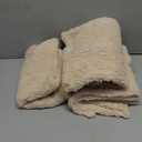 1 Pack 3 Calming Blankets Fluffy Premium Fleece Pet Blanket Soft Sherpa Throw for Dog Puppy Cat Beige Medium (30" x20'')