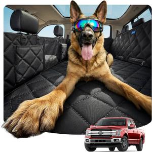 Rorhxia XL Dog Truck Seat Cover for Back Seat [2026 New Heavy-Duty & Foldable for Passenger Seat] Hard Bottom Dog Hammock, Waterproof Car Seat Protector, Universal for Full-Size Trucks & Large Dogs