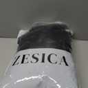 ZESICA Women's Winter Faux Fur Coats Fluffy Jacket 2026 Trendy Long Sleeve Lapel Shaggy Warm Outerwear with Pockets (Black) Small