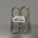 Goowin Shower Curtain Rings, 12 Pcs Shower Curtain Hooks, Oval Snap Shower Rings for Curtain, Metal Gold Shower Curtain Rings Rust Proof, Glide Smoothly Shower Hooks for Shower Curtain Rod (Gold)